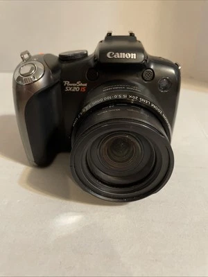 Цифровой фотоаппарат Canon PowerShot Sx20 IS без аккумулятора и зарядного устройства протестирован работает - Изображение 1 из 4