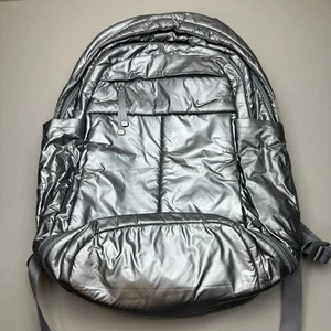 Nike Victory Gym School Backpack Metallic Silver Bookbag - Picture 1 of 14