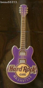 ⭐"NEW" HARD ROCK CAFE NASHVILLE TENNESSEE PURPLE GUITAR JACKET HAT VEST PIN - Picture 1 of 2