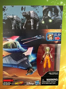 Star Wars Rebels Hera A-Wing Vehicle & Figure Set Hasbro NERF NIB Rare - Picture 1 of 11