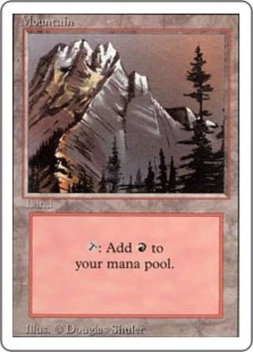 Mountain (Slate) - Revised Edition # MTG Magic The Gathering - Image 1 of 1