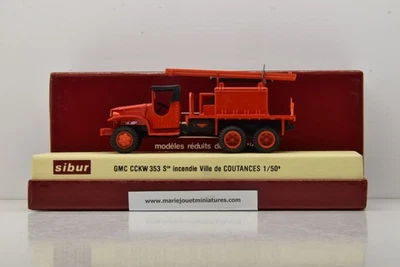 COFFRET GMC CCKW 353 POMPIERS DE COUTANCES ST AVOLD SIBUR 1/50 - Photo 1/4