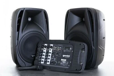 Gemini ES-210MXBLU DJ 10" Inch Wireless Bluetooth Portable Speaker PA System Set - Image 1 of 4