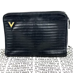 Mario Valentino leather Clutch bag Authentic from Japan - Picture 1 of 18