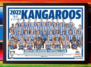 Framed 2022 NORTH MELBOURNE KANGAROOS AFL Poster - 45cm x 32cm x 3cm - Bild 1 von 4