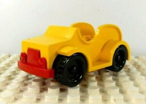 Lego Duplo Car/Wagon 1 piece yellow/red/black vintage