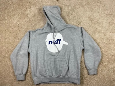 Sudadera con Capucha Neff Pullover Para Hombre Grande Calce Regular Manga Larga Gris Foto 1 de 4