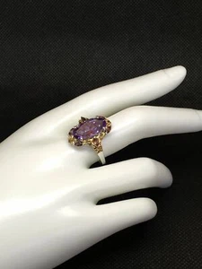 Rose De France Amethyst Ring-Very Pretty - Picture 1 of 3