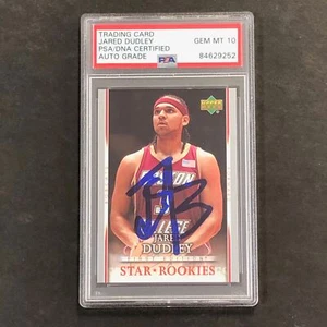 2007-08 Upper Deck First Edition #222 Jared Dudley Signed Card AUTO 10 PSA Slabb - Picture 1 of 2