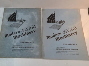 Konvolut 2 moderne Landmaschinen Aufgabe 1 & 2 National Farm Youth 1941 Vintage - Bild 1 von 14