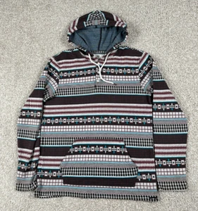 On The Byas Hoodie Herren Medium Mehrfarbig Azteken Western Pullover Tribal Geometrisch - Bild 1 von 10