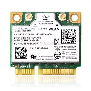 intel wireless-ac 7260HMW WiFi+BT 4.0 module Card For Dell Latitude E7440 E7240 - Picture 1 of 11