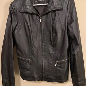 La Nouvelle Renaissance Genuine Leather Jacket Size Medium Black - Picture 1 of 11