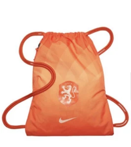 Nike Sport Netherlands Stadium Gym Sack Medium Bag BA5467-820 Drawstring ORANGE - Picture 1 of 8