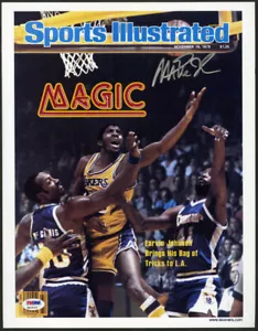 Magic Johnson SIGNIERT Sport illustriert 11x14 Druck Lakers PSA/DNA SIGNIERT - Bild 1 von 1