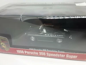 Greenlight porsche 356 speedster 1958 steve mcqueen 1/43 noir sous blister - Foto 1 di 2