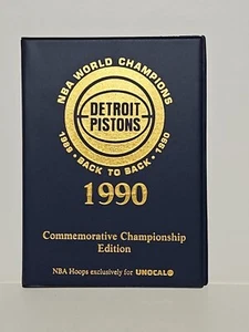1990 Detroit Pistons Campeones del Mundo de la NBA, NBA HOOPS JUEGO DE TARJETAS CONMEMORATIVAS COMO NUEVO. - Imagen 1 de 10