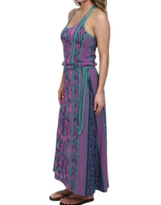 NWT North Face Women Blue Pink Nicolette Maxi Sleeveless Scoop Neck Dress XS - Picture 1 of 5
