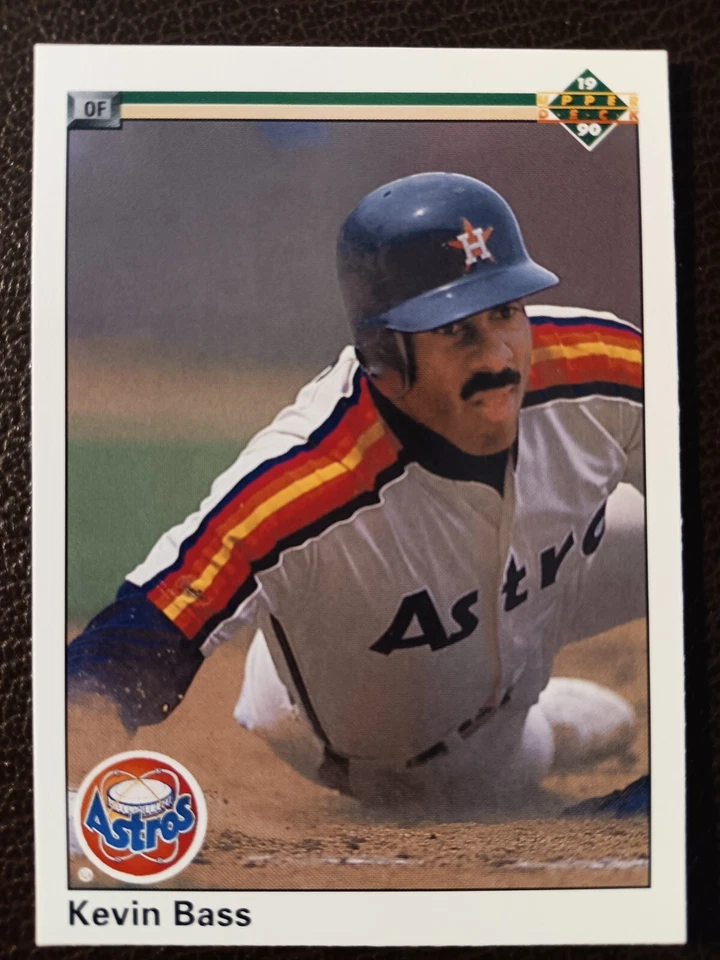 KEVIN BASS HOUSTON ASTROS 1990 UPPER DECK BASEBALL CARD #302 - Image 1 of 1