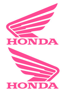 `Honda_Racing Vinyl Decal Sticker 2 Sticker Set: Cars-ATVs-MX Racing