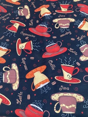 Cranston, Morning Brew tela de algodón café Java 2 yardas-2011 Phyllis Dobbs Foto 1 de 4