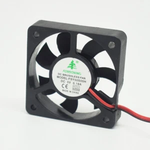 50pcs Brushless DC Cooling Fan 50x50x10mm 5010 7 blades 5V 2pin 2.54 Connector - Picture 1 of 4