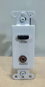 Placa de pared Decora HDMI + 3,5 mm (gs) - Imagen 1 de 3