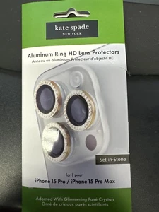 kate spade new york Aluminum Ring Lens Protectors for iPhone 15 Pro / 15 pro max - Photo 1 sur 4