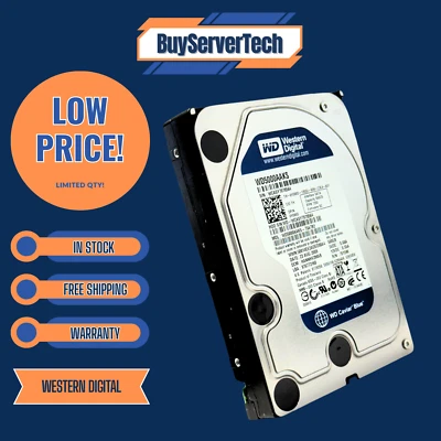 WD5000AAKS Western Digital Blue 500GB 7200RPM 3.5" SATA 3.0Gb/s HDD | WD Blue - Image 1 of 4