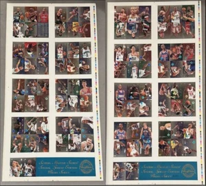 1995 Skybox Master Series Special Limited Edition Press Sheet A & B Set Uncut - Picture 1 of 6