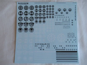 Mechanicum Macro Constructs Transfer Sheet * Warhammer 40K/Horus Heresy* GW - Bild 1 von 1