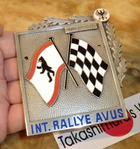 PLAKETTE ADAC Int. RALLYE AVUS 1966 Berlin Silberwertung 2. Platz AUTOBAHN DR1 - Picture 1 of 6