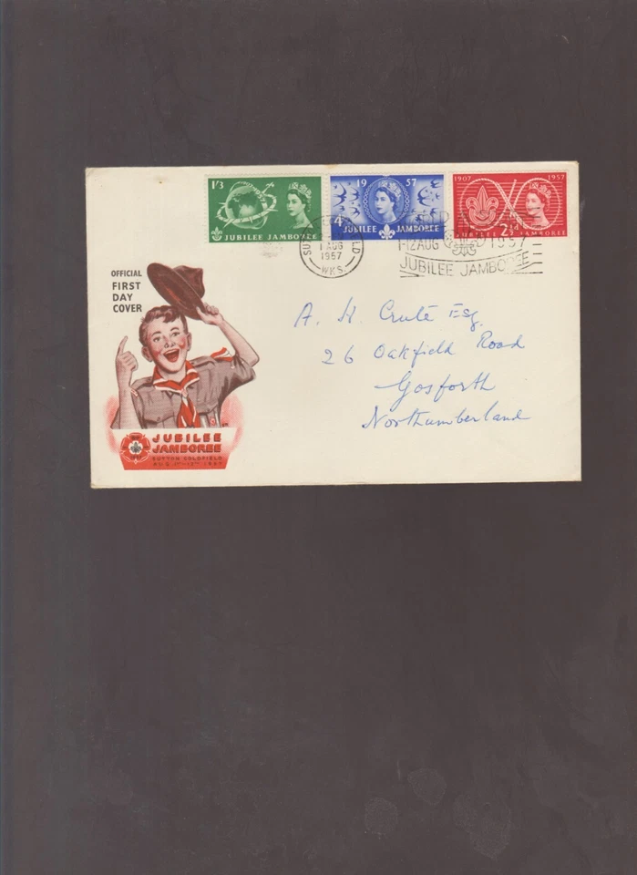 British First Day Cover Jubilee Jamboree 1/8/1957 - Sutton Coalfield - Image 1 of 1
