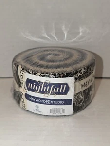 Maywood Studio Nightfall Cotton  40x2-1/2" Jelly Roll Floral - Picture 1 of 5
