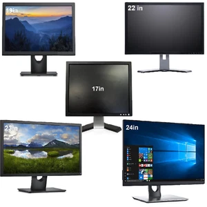 Günstiger 19"" 22"" 24"" TFT PC Computer Monitor VGA DVI 22"" Flachbildschirm große Marken - Bild 1 von 11