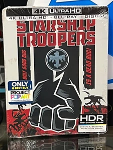 Starship Troopers (4k Ultra HD Blu-ray) Best Buy Limited STEELBOOK! BRAND NEW! - Picture 1 of 4