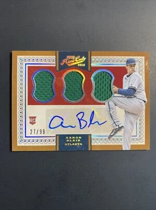 2016 Panini Prime Cuts #259 Aaron Blair Rookie Patch Auto SP /99 Braves Marshall - Picture 1 of 3