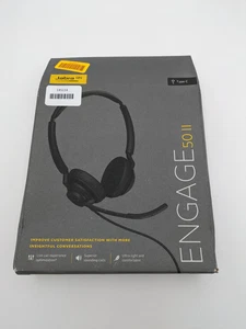 Jabra Engage II 5099-610-299 USB-C Regulowany przewodowy czarny zestaw słuchawkowy stereo  - Zdjęcie 1 z 5