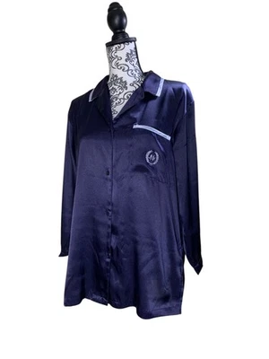 Jones New York Liquid Satin Pajama Lounge Set Size Medium Long Sleeve Pants - Image 1 of 4