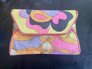 Vintage Pucci Clutch 1960s Purse Acid Colors MOD GROOVY - Picture 1 of 7