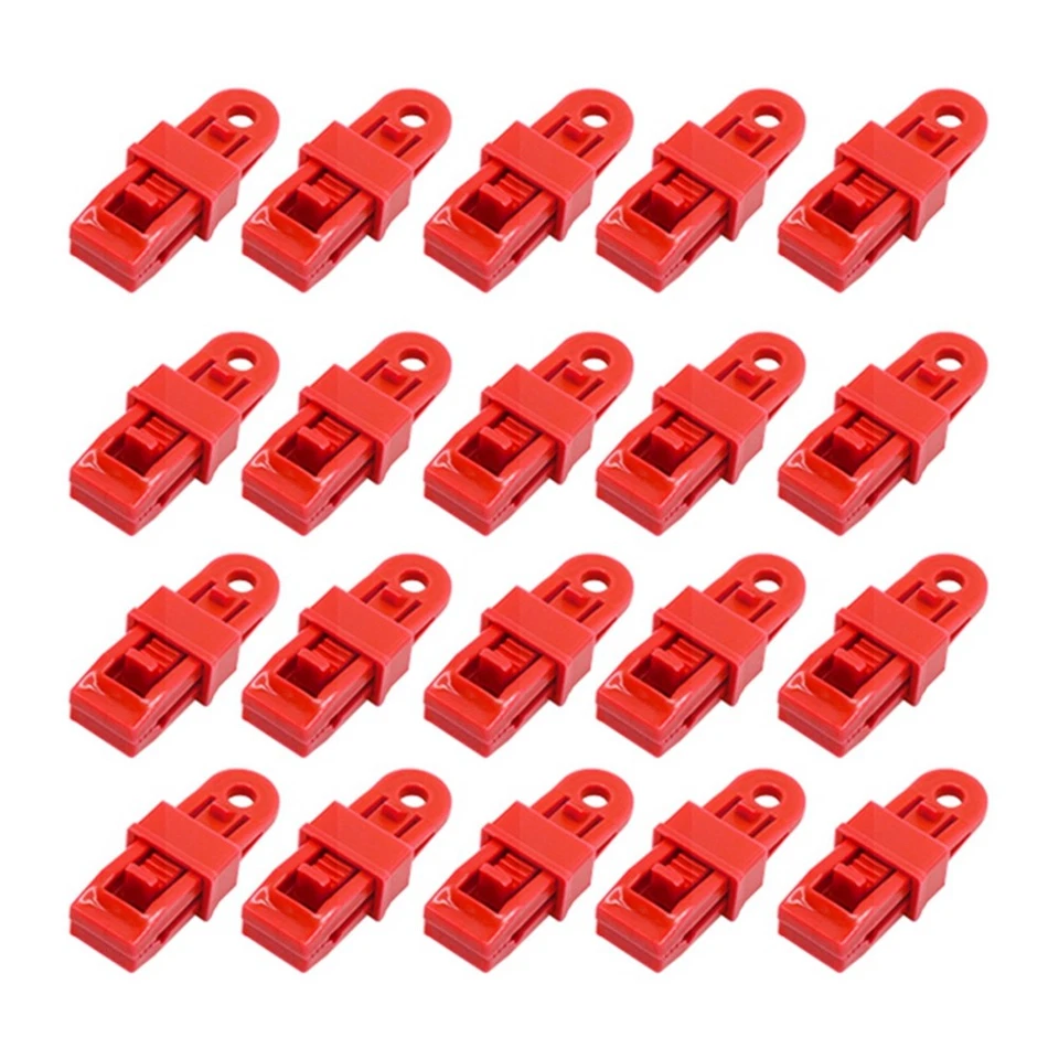 20 Stück Push-Pull Zeltclips Zeltbefestigungsclips Outdoor Camping Zelthaken2448 - Bild 1 von 1