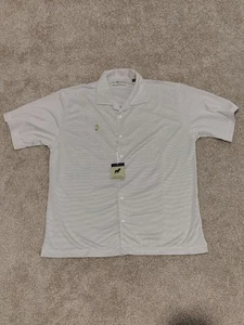 NWT Horn Legend Bamboo Charcoal Luxury White Black Golf Polo Men's Size Medium - Picture 1 of 10