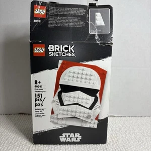 LEGO Brick Sketches 40391 Star Wars First Order Stormtrooper 151pcs Box Opened - Picture 1 of 7