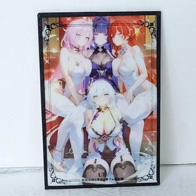 Tarjeta Waifu Premium Raiden Genshin Group Anime Niña Arte Tablero De Gran Tamaño A6 Foto 1 de 4