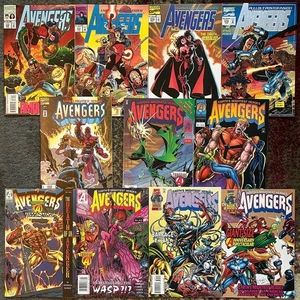 Lot of 11 Avengers #372 - #400 Marvel Comics 1994 - 1996 Excellent Condition - Picture 1 of 24