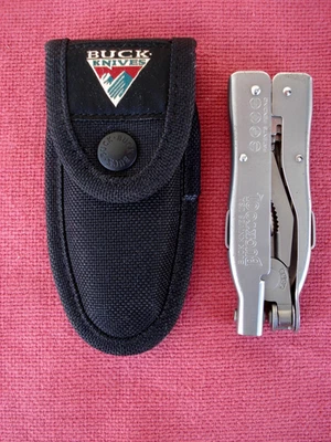 De colección Buck U.S.A. "BuckTool" 360, Multi Cuchillo-Herramienta + Funda, Buen Estado Foto 1 de 4