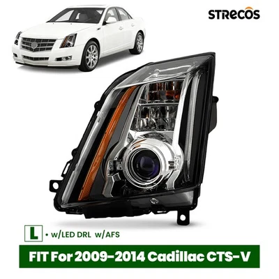 HID/Xenon Headlight For 2009-2014 Cadillac CTS-V Projector Left Driver Side - Image 1 of 4