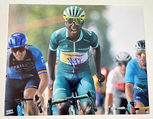 BINIAM GIRMAY SIGNED CYCLING 8X10 PHOTO INTERMARCHE WANTY GOBERT tdf - Picture 1 of 1