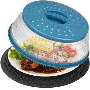 2 in 1,Copri Splatter per Microonde per Alimenti e Tappetino,Cucina Pieghevole Ventilato di... - Foto 1 di 9