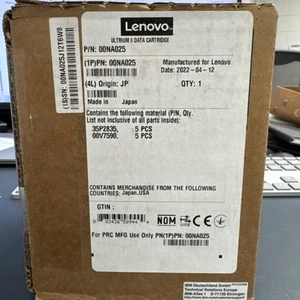 Lenovo LTO-6 Ultrium Data Cartridges - 5 Pack - Picture 1 of 2